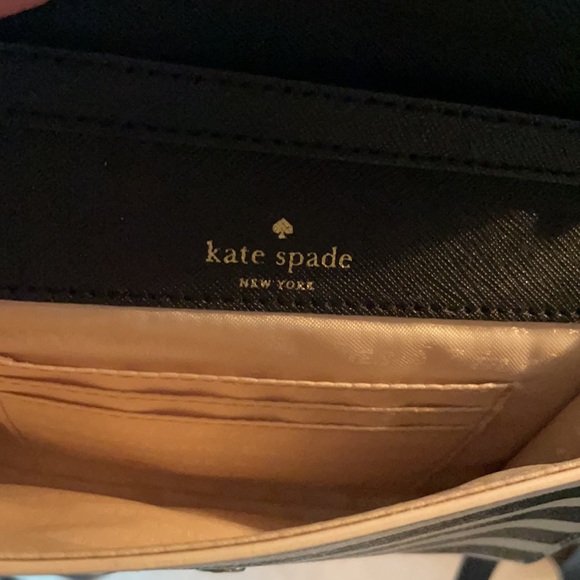 NWT Kate Spade Black & Cream Striped - Picture 3 of 3